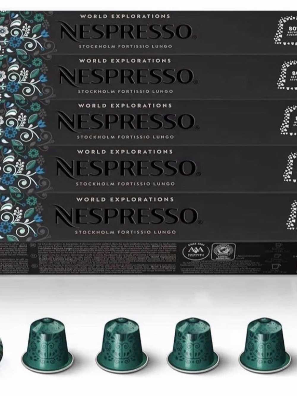 100 Pods Nespresso Original Line 50 Loose Pods Mixed plus 50 Stockholm Fortissio - Picture 6 of 8